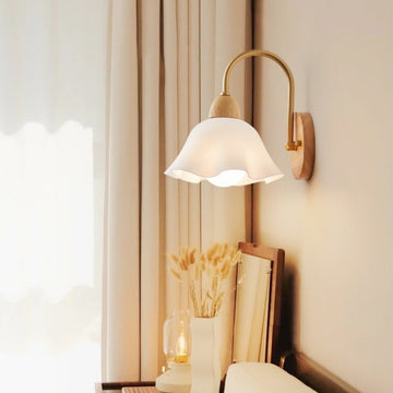 Retro Wooden Wall Sconce – Nordic Japanese Style for Bedroom & Hallway