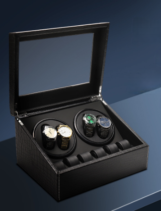 High-grade full carbon fiber full-automatic watch rocker household watch rocker watch display box watch box