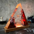 Magic Ring Resin Night Light | Handmade Epoxy Wood Lamp, Home Décor & Gift for Boyfriend